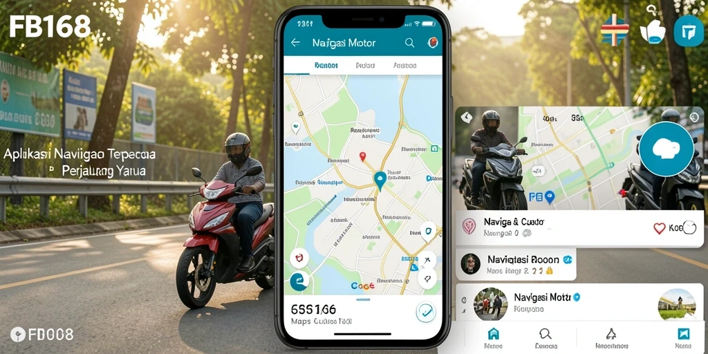 Antarmuka FB168 yang sederhana dan intuitif untuk navigasi motor.