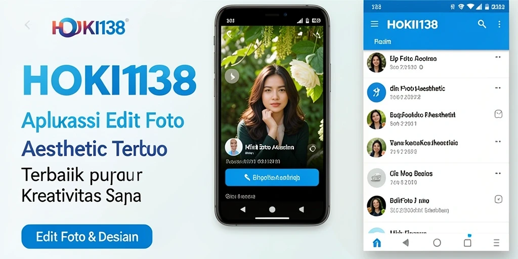 Antarmuka HOKI138 dengan fungsi Edit Foto Aesthetic yang menarik.