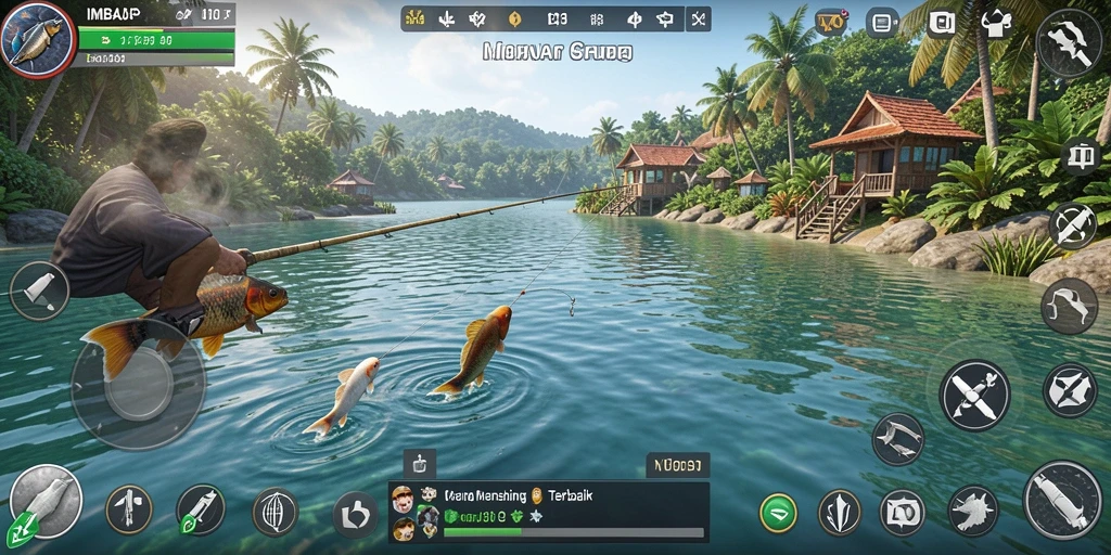 Tampilan antarmuka IMBAJP yang menawan saat memancing.
