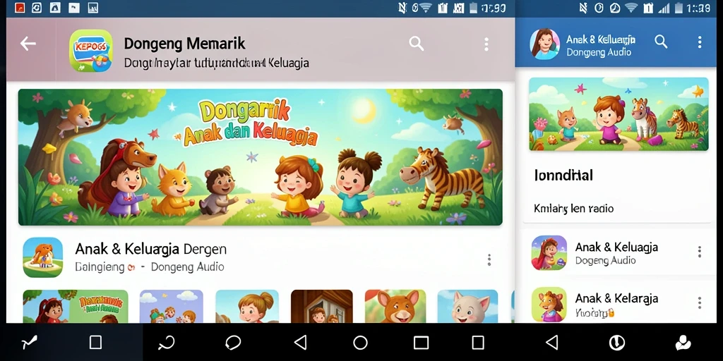 Antarmuka KEPO66 yang ceria dan interaktif untuk anak-anak.