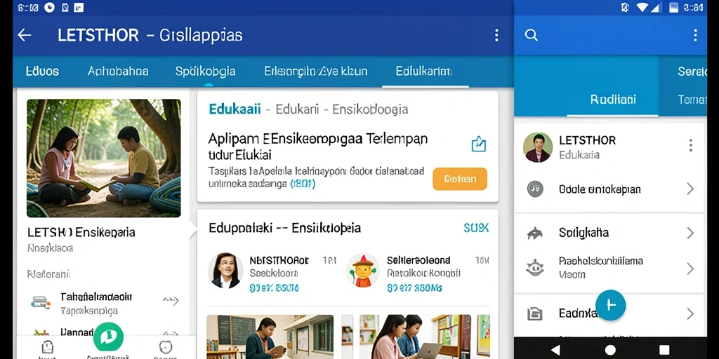 Antarmuka aplikasi LETSTHOR yang informatif dan user-friendly.