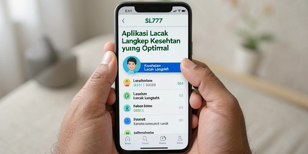 Tampilan antarmuka SL777 yang menarik dan fungsional untuk melacak langkah.