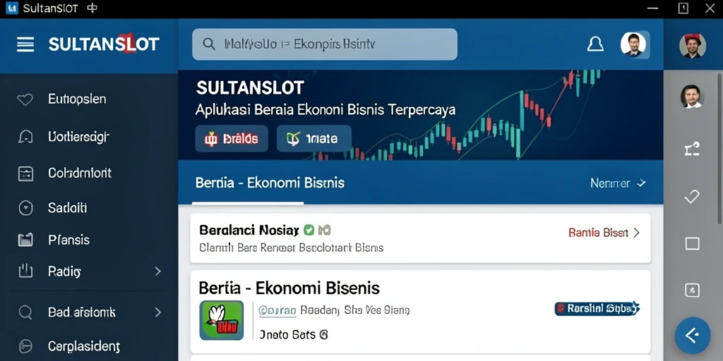Tampilan antarmuka SULTANSLOT yang informatif dan modern.
